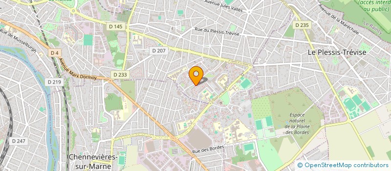 localisation de l'entreprise DOMICIL'CAP 2010 à CHAMPIGNY-SUR-MARNE