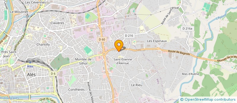 localisation de l'entreprise DOMICILE 30 à ALES