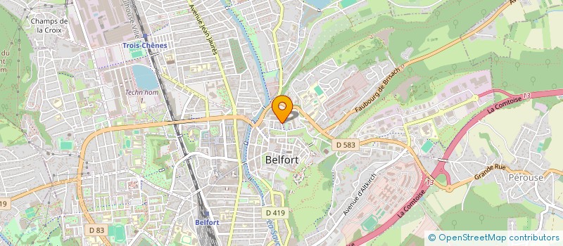 localisation de l'entreprise DOMICILE 90 GIROMAGNY à BELFORT