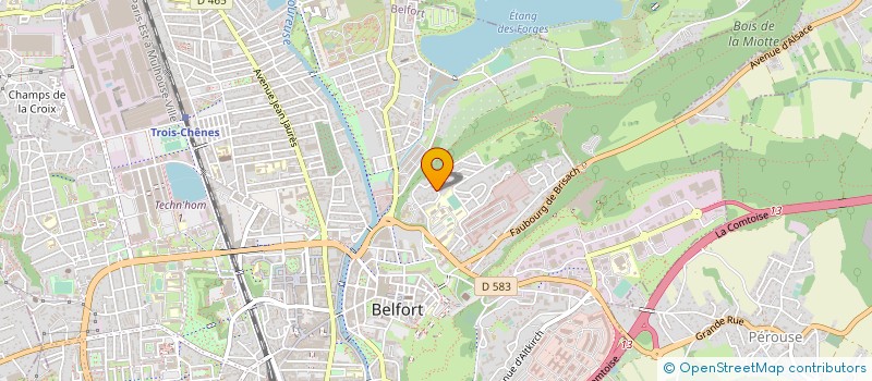 localisation de l'entreprise DOMICILE 90 SOINS à BELFORT