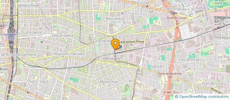 localisation de l'entreprise DOMICILE ASSISTANCE MENUISERIES à VILLEURBANNE