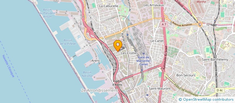 localisation de l'entreprise DOMICILE BEAUTE à MARSEILLE