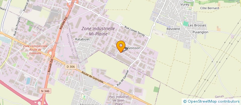 localisation de l'entreprise DOMICILE ET MIEUX ETRE  GENAS