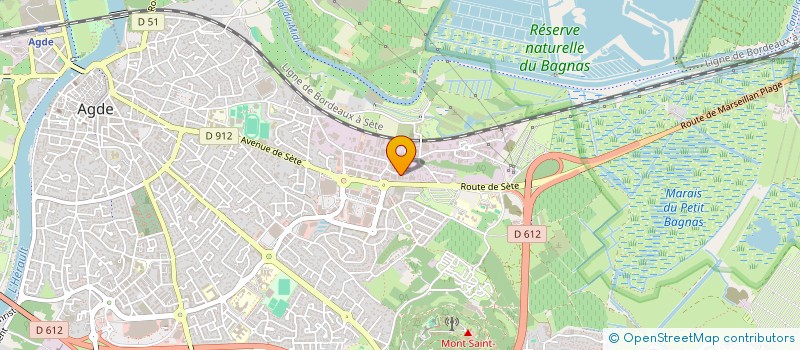 localisation de l'entreprise DOMICILE PERFUSION  AGDE