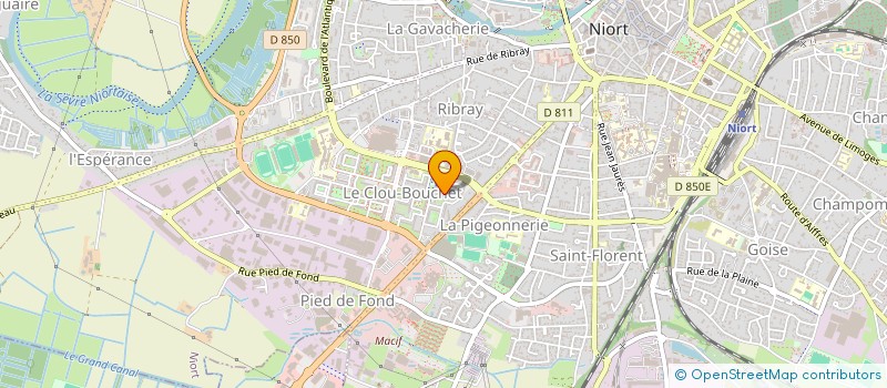 localisation de l'entreprise DOMICILE SERVICE à NIORT
