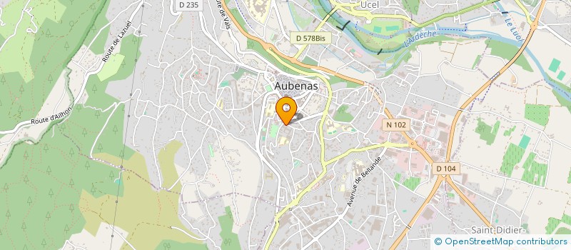 localisation de l'entreprise DOMICILE SERVICES à AUBENAS