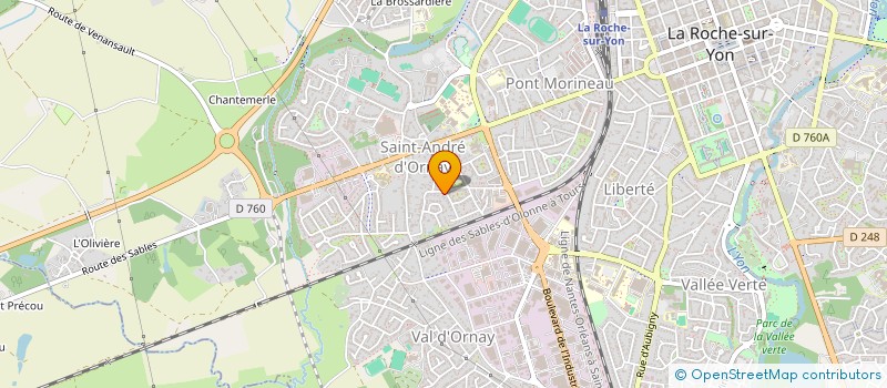 localisation de l'entreprise DOMICILE SERVICES  LA ROCHE-SUR-YON
