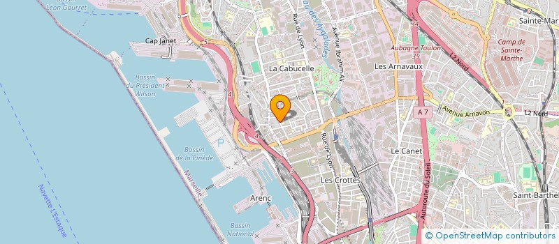 localisation de l'entreprise DOMICILE SERVICES à MARSEILLE