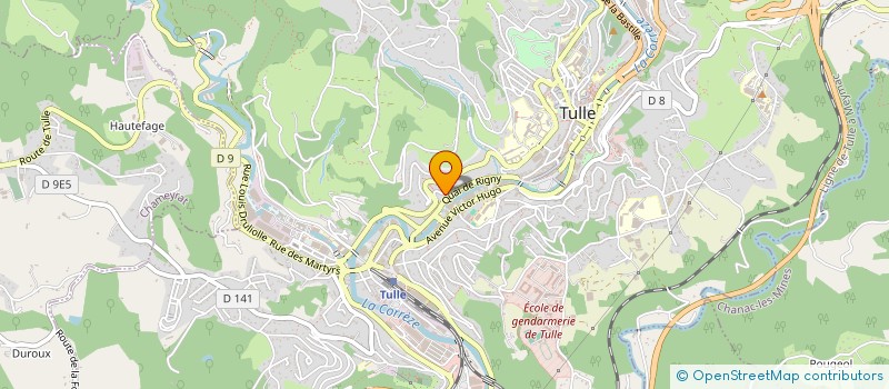 localisation de l'entreprise DOMICILE SERVICES DE LA CORREZE  TULLE