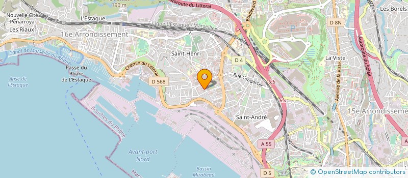localisation de l'entreprise DOMICILE SERVICES TRANSPORTS à MARSEILLE 16EME