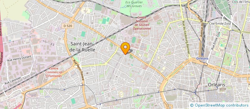 localisation de l'entreprise DOMICILEO à ORLEANS