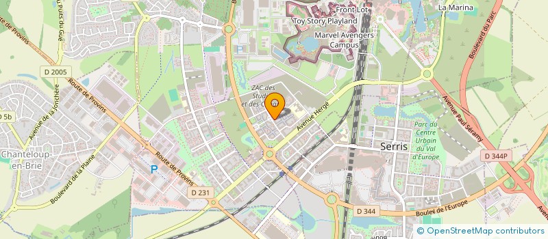 localisation de l'entreprise DOMICILIATION VAL D'EUROPE  CHESSY