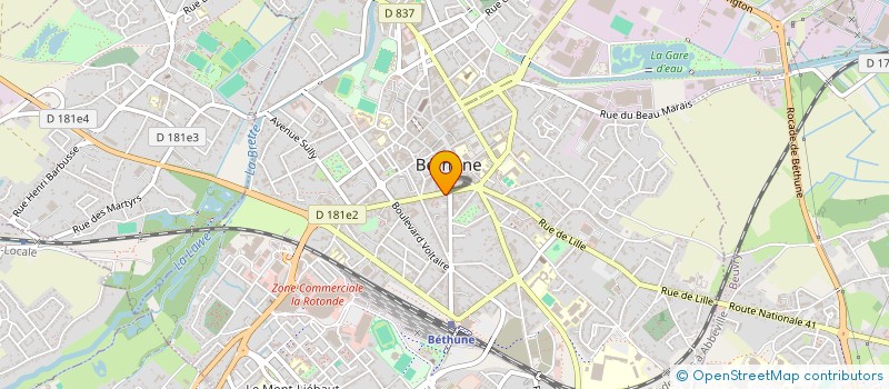 localisation de l'entreprise DOMICILY SERVICES à BETHUNE
