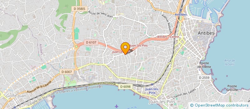 localisation de l'entreprise DOMICIS SPORT à ANTIBES