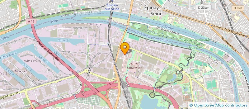localisation de l'entreprise DOMICOURS COLLECTIFS à GENNEVILLIERS