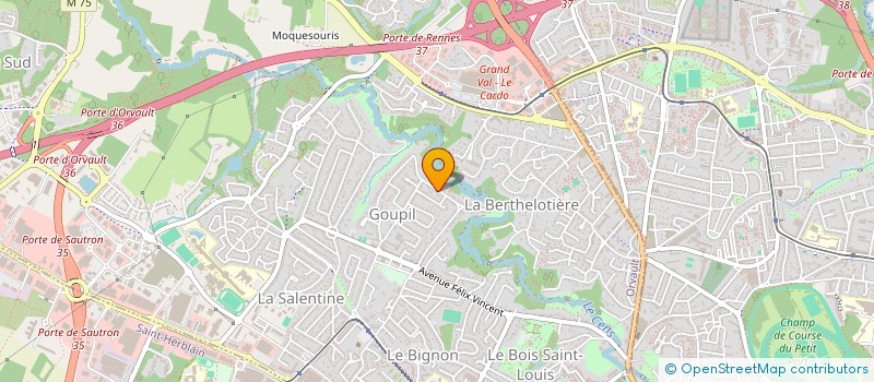 localisation de l'entreprise DOMIECO à ORVAULT
