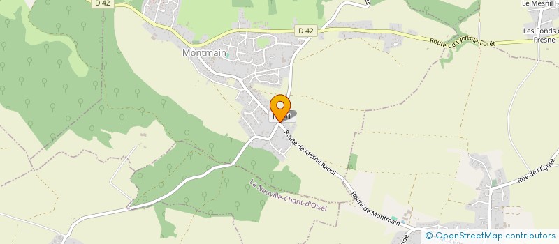 localisation de l'entreprise DOMIERRILE  MONTMAIN