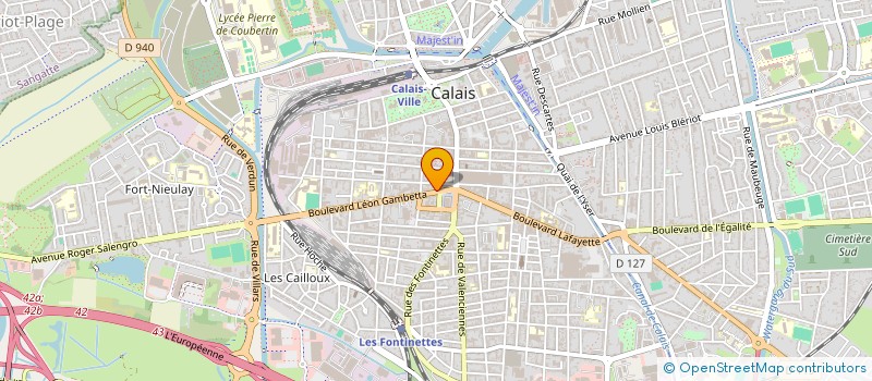 localisation de l'entreprise DOMIFRANCE  CALAIS