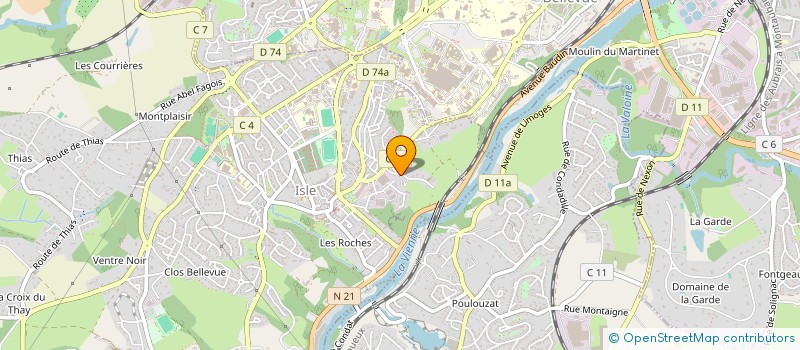 localisation de l'entreprise DOMILIM à ISLE