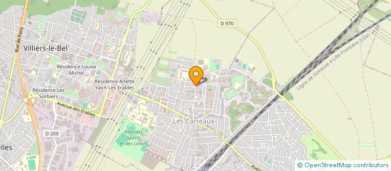 localisation de l'entreprise DOMIMEDICAL  VILLIERS-LE-BEL