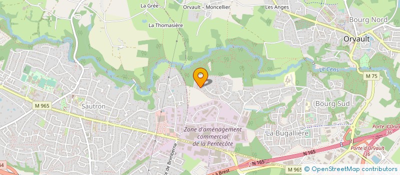 localisation de l'entreprise DOMIMO à ORVAULT