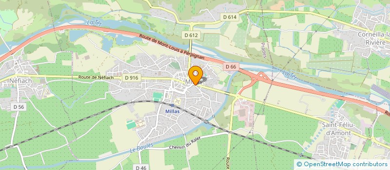 localisation de l'entreprise DOMIN à MILLAS