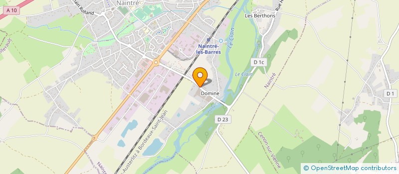 localisation de l'entreprise DOMINE SA à NAINTRE