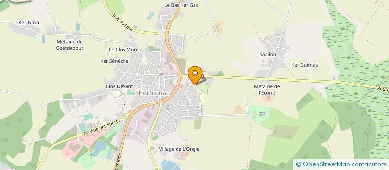 localisation de l'entreprise DOMINELEC à HERBIGNAC