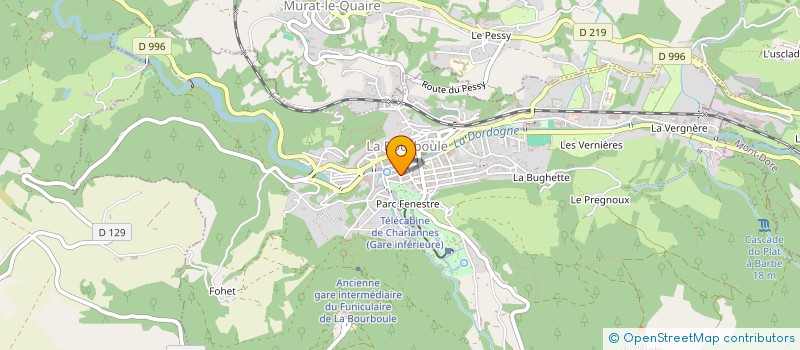 localisation de l'entreprise DOMINERAUX  LA BOURBOULE