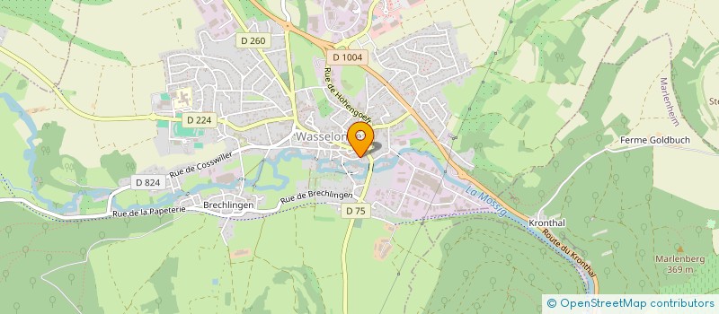 localisation de l'entreprise DOMINERGIE BAS-RHIN  WASSELONNE