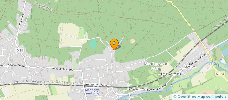 localisation de l'entreprise DOMINGUES BATIMENT  MONTIGNY-SUR-LOING