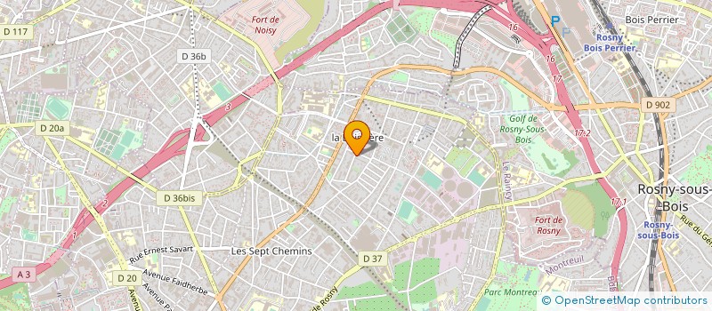 localisation de l'entreprise DOMINGUES DE SOUSA à MONTREUIL
