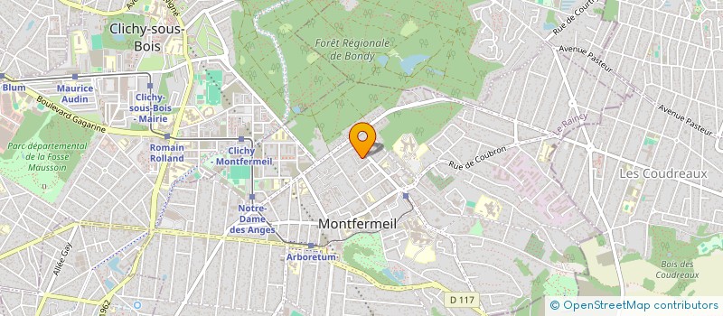 localisation de l'entreprise DOMINGUES & FILS à MONTFERMEIL