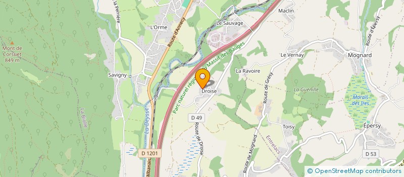 localisation de l'entreprise DOMINGUES & FILS  GRESY-SUR-AIX