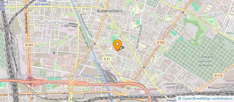 localisation de l'entreprise DOMINGUES FRERES à AUBERVILLIERS
