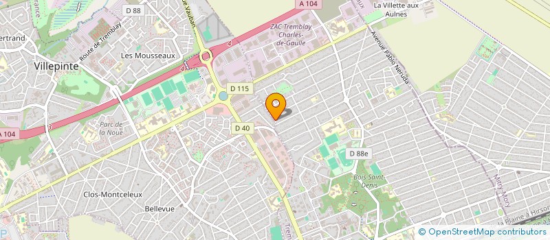 localisation de l'entreprise DOMINGUES IMMOBILIER  TREMBLAY-EN-FRANCE