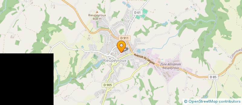 localisation de l'entreprise DOMINIQUE BARRAU-RIGAL  RIEUPEYROUX