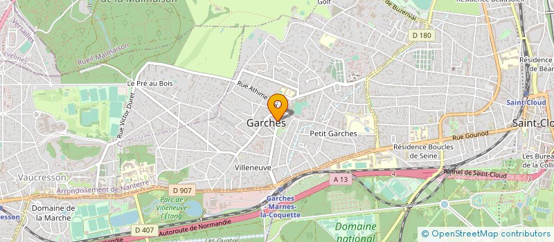 localisation de l'entreprise DOMINIQUE BLONDE IMMOBILIER à GARCHES