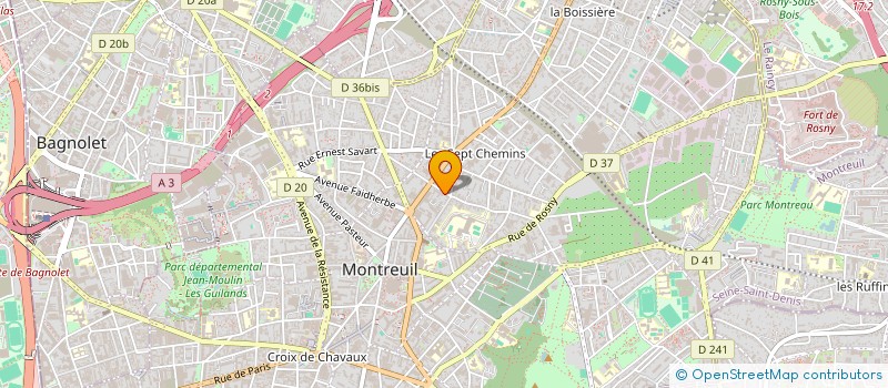 localisation de l'entreprise DOMINIQUE BOURGEOIS PRODUCTIONS à MONTREUIL