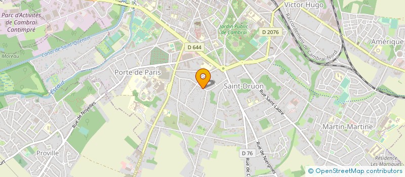 localisation de l'entreprise DOMINIQUE BRACQ GESTION à CAMBRAI