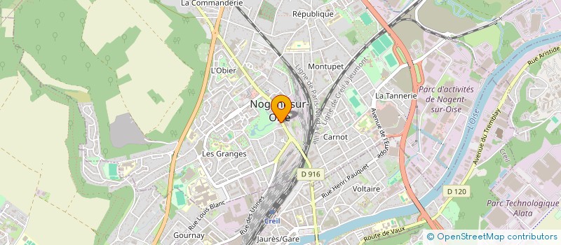 localisation de l'entreprise DOMINIQUE CHARDON à NOGENT-SUR-OISE