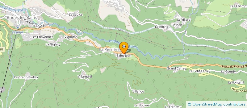 localisation de l'entreprise DOMINIQUE DIT CABANNES/VUILLAUME à COURCHEVEL