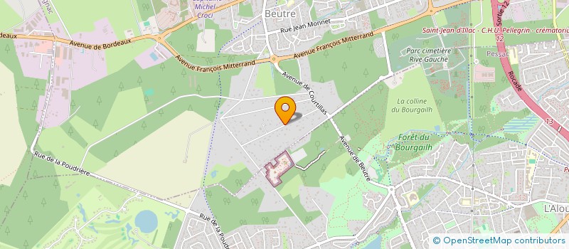 localisation de l'entreprise DOMINIQUE DUBREL SAS  MERIGNAC