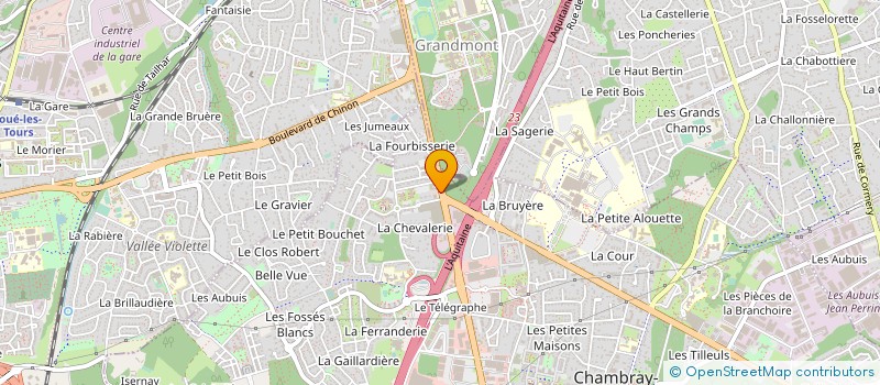 localisation de l'entreprise DOMINIQUE ET WILFRID AUTOMOBILES à CHAMBRAY-LES-TOURS