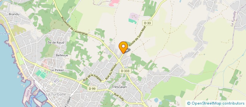 localisation de l'entreprise DOMINIQUE GUILLON à LA TURBALLE