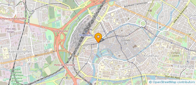 localisation de l'entreprise DOMINIQUE H à STRASBOURG