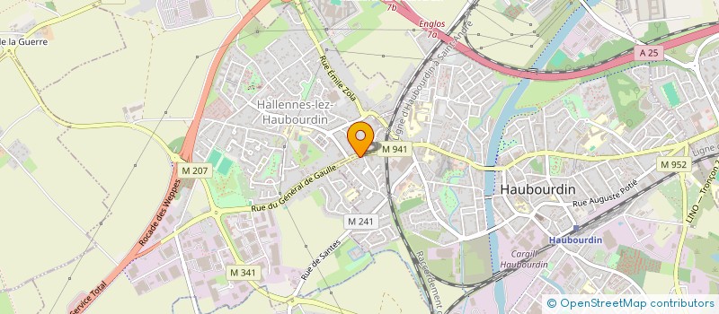 localisation de l'entreprise DOMINIQUE HUCHETTE ET ASSOCIES  HAUBOURDIN