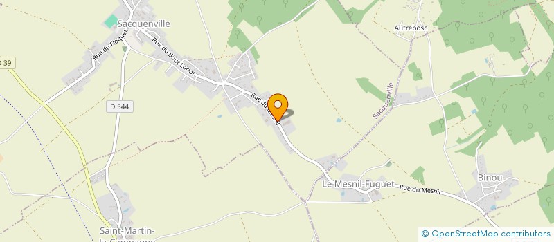 localisation de l'entreprise DOMINIQUE JACOB  SACQUENVILLE
