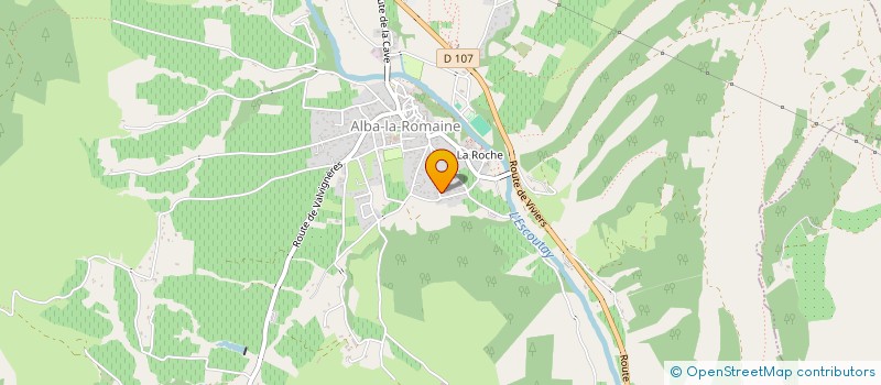 localisation de l'entreprise DOMINIQUE LABEILLE & FILS  ALBA-LA-ROMAINE