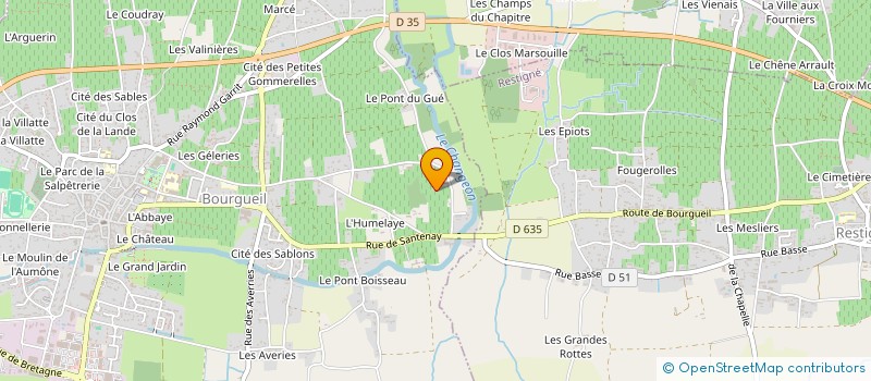 localisation de l'entreprise DOMINIQUE MESLET  BOURGUEIL